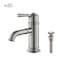 Kibi Victorian Single Handle Bathroom Vanity Sink Faucet with Pop Up Drain C-KBF1012BN-KPW100BN - alternate 1